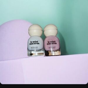 Le Mini Macaron Nail Lacquer Duo — Soft Pink & Cream Shades